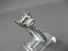 ESTATE WIDE .67CT DIAMOND 14K WHITE GOLD SEMI MOUNT LUCIDA ENGAGEMENT RING 16735