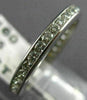 ESTATE 1.0CT ROUND DIAMOND PLATINUM 3D ETERNITY WEDDING ANNIVERSARY RING #20256