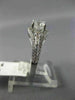GIA CERTIFIED 1.25CT ROUND & BAGUETTE DIAMOND 14K WHITE GOLD 3D ENGAGEMENT RING