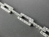 ESTATE WIDE 2.58CT DIAMOND 14KT WHITE GOLD RECTANGULAR CLASSIC TENNIS BRACELET