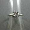 ESTATE .41CT DIAMOND PLATINUM SOLITAIRE ENGAGEMENT RING E SI JUST AMAZING #19334