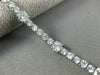 ESTATE LARGE 6.0CT DIAMOND 14KT WHITE GOLD 3D CLASSIC ROUND TENNIS BRACELET