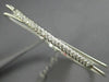 ESTATE .25CT DIAMOND 14KT WHITE GOLD CRISS CROSS BAR FLEXIBLE MESH LOVE BRACELET