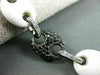 ESTATE WIDE 23.38CT DIAMOND & WHITE AGATE 18KT WHITE GOLD FUN BRACELET BEAUTIFUL