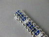 ESTATE WIDE 6.72CTW DIAMOND SAPPHIRE 14KT YLW GOLD LINE STACKING BRACELET #20926