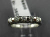 ESTATE .35CT DIAMOND 14K WHITE GOLD 5 STONE WEDDING ANNIVERSARY RING #14603