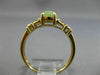 ESTATE AAA OVAL JADE 14KT YELLOW GOLD SOLITAIRE CHINESE CHARACTER LUCKY FUN RING