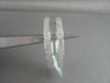 ESTATE 1.0CT DIAMOND HOOP EARRINGS 14K WHITE GOLD 30mm SIMPLY BEAUTIFUL!!!!!!!!!