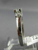 ESTATE .56CT ROUND DIAMOND 14KT WHITE GOLD 3 STONE SQUARE ENGAGEMENT RING #18806