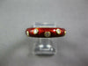 ESTATE .15CT DIAMOND & REED ENAMEL 18KT YELLOW GOLD ETOILE 5MM FUN RING