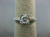 ANTIQUE .93CT OLD MINE DIAMOND PLATINUM SOLITAIRE FISHTAIL ENGAGEMENT RING #9770