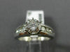 ESTATE 1.26CT ROUND DIAMOND 14KT WHITE GOLD 3D CHANNEL ENGAGEMENT RING #20722