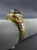 LARGE 1.68CT WHITE & CHOCOLATE FANCY DIAMOND 18KT ROSE GOLD HALO ENGAGEMENT RING