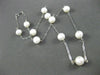 ESTATE AAA PEARL 14KT WHITE GOLD PEARL BY THE YARD DIAMOND CUT NECKLACE #24949