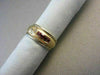 ANTIQUE WIDE ROUND .32CTW RUBY DIAMOND 14KT TWO TONE COCKTAIL WEDDING RING
