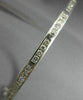 ANTIQUE 1.10CT ROUND CUT DIAMOND 18KT WHITE GOLD FILIGREE BANGLE BRACELET #19087