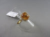 ESTATE WIDE 3.79CTW AAA CITRINE & DIAMOND 18KT YELLOW GOLD RING