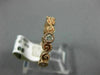 ESTATE .30CT DIAMOND 14K ROSE GOLD 3D 6 STONE FILIGREE INFINITY ANNIVERSARY RING