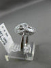 ESTATE .50CT ROUND & BAGUETTE DIAMOND 14KT WHITE GOLD FOREVER INFINITY LOVE RING