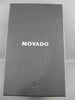 MOVADO PORTICO STAINLESS STEEL BLACK FACE SWISS MOVEMENT MENS WATCH #23418