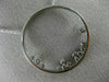 ESTATE LARGE .68CT DIAMOND 18KT WHITE GOLD CIRCLE OF LIFE FLOATING LOVE NECKLACE