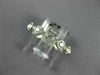 ESTATE .83CT DIAMOND 18KT WHITE GOLD 3D ROUND FILIGREE ETERNITY ANNIVERSARY RING