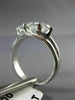 ESTATE .91CT DIAMOND 14KT WHITE GOLD 3D PAST PRESENT FUTURE TENSION RING #14161