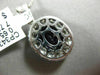 ESTATE LARGE 8.40CT DIAMOND & AMETHYST 14K WHITE GOLD OVAL HALO FLOATING PENDANT