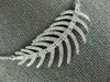 ESTATE LARGE & LONG .60CT DIAMOND 18KT WHITE GOLD 3D CLASSIC MULTI LEAF NECKLACE