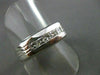 ESTATE WIDE .70CT DIAMOND 14K W GOLD PRINCESS CUT ANNIVERSARY WEDDING RING #1298
