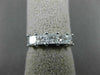 ESTATE 1.04CT PRINCESS DIAMOND 14KT WHITE GOLD FIVE STONE ANNIVERSARY RING #1625