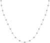 ESTATE 1.78CT DIAMOND 14KT WHITE GOLD 3D CLASSIC BEZEL BY THE YARD LOVE NECKLACE