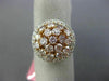 ESTATE WIDE 1.76CT WHITE & PINK ROUND DIAMOND 18KT 2 TONE GOLD ANNIVERSARY RING