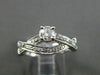 ESTATE 1.0CT DIAMOND 14KT WHITE GOLD 3D INFINITY ENGAGEMENT RING AGL CERTIFIED