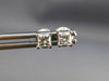 ESTATE .40CT DIAMOND 14KT WHITE GOLD 3D CLASSIC SOLITAIRE STUD EARRINGS #17279