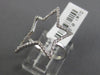 ESTATE LARGE .23CT DIAMOND 14KT WHITE GOLD 3D OPEN SHOOTING STARBURST LOVE RING