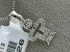 ESTATE SMALL .18CT DIAMOND 14KT WHITE GOLD 3D HAPPY BABY BOY FLOATING PENDANT