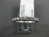 ESTATE .53CT DIAMOND 14KT WHITE GOLD SEMI ETERNITY SHARE PRONG ANNIVERSARY RING