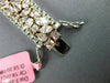 ESTATE LARGE 21.23CT WHITE & PINK DIAMOND 18K WHITE & ROSE GOLD TENNIS BRACELET