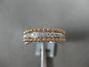 ESTATE .53CT DIAMOND 14KT WHITE & ROSE GOLD 3D MULTI ROW CRISS CROSS LOVE RING