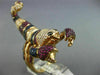 EXTRA LARGE 2.33CT DIAMOND & AAA MULTI GEM 18KT ROSE GOLD LOBSTER SCORPION RING