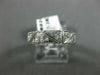 ANTIQUE WIDE .35CT DIAMOND 18KT WHITE GOLD 3D FILIGREE SQUARE ETERNITY RING 9253