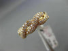 ESTATE LARGE .90CT PINK DIAMOND 18KT ROSE GOLD INFINITY KNOT SEMI ETERNITY RING