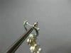 LARGE 4.02CT WHITE & FANCY YELLOW DIAMOND 18K 2 TONE GOLD HEART HANGING EARRINGS
