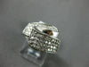 ESTATE WIDE .75T ROUND DIAMOND 14KT WHITE GOLD CLASSIC MULTI ROW SWIRL FUN RING