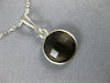 ESTATE 3.0CT AAA SMOKEY TOPAZ 14KT WHITE GOLD 3D CLASSIC BEZEL ROUND PENDANT