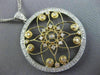 ESTATE 1.36CT DIAMOND 14KT 2 TONE GOLD 3D FILIGREE BY THE YARD CIRCULAR PENDANT
