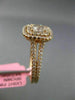 ESTATE LARGE GIA 1.13CT DIAMOND 18KT ROSE GOLD HALO SPLIT SHANK ENGAGEMENT RING