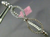 ESTATE .70CT DIAMOND 14KT WHITE GOLD 3D INFINITY FLEXIBLE LOVE BANGLE BRACELET