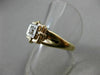 ESTATE WIDE .20CT OLD MINE DIAMOND 14K 2 TONE GOLD SQUARE ENGAGEMENT RING #19273